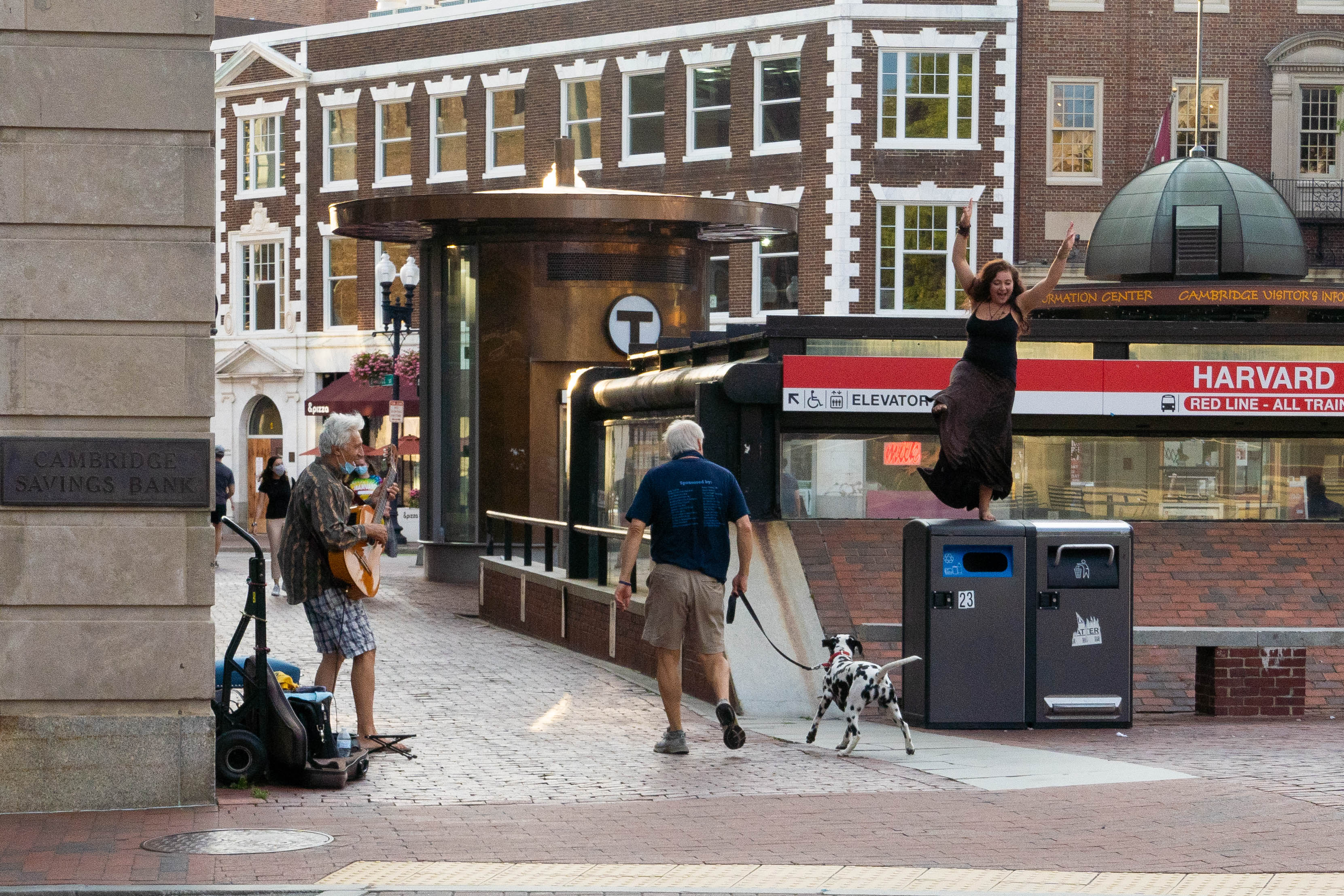 Street Scene in Harvard Square, Summer 2020